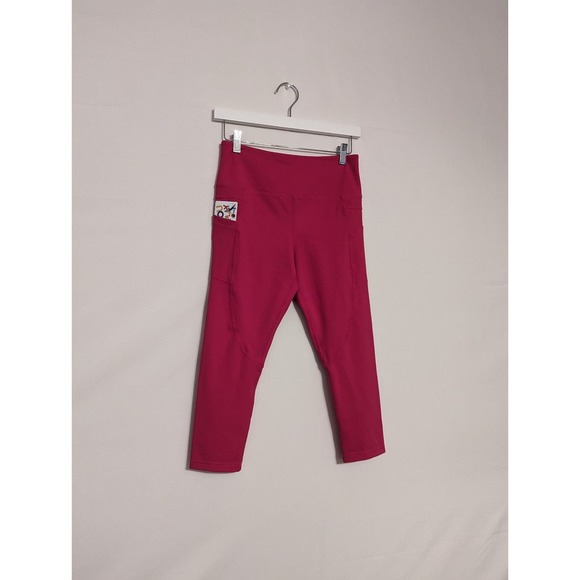 Zyia active bright pink workout leggings with 2 pockets size Medium 8-10 - Picture 2 of 4